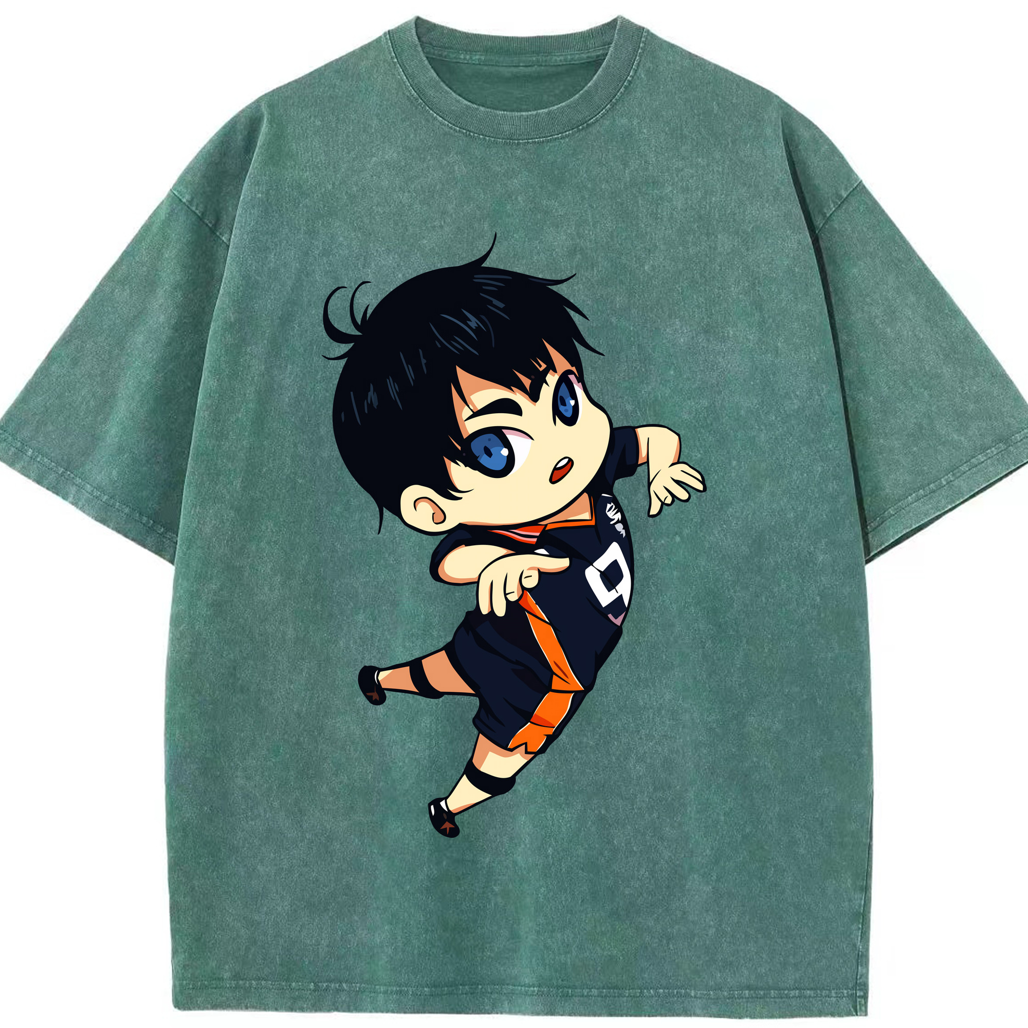 （画像用） ハイキュー!! Haikyu!! 綿100% ヴィンテージ風 半袖Tシャツ（フロントプリント）